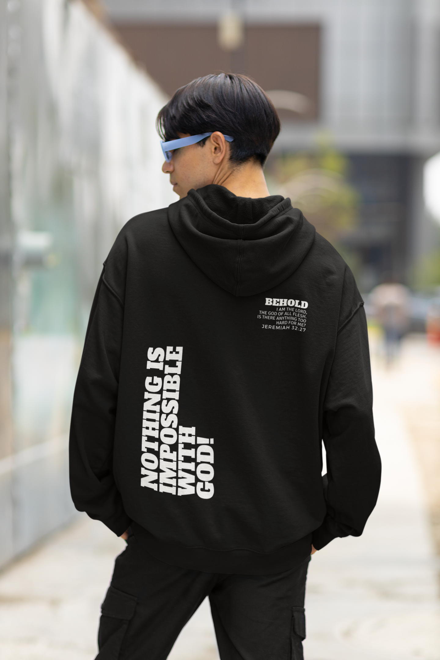 Nothing is Impossible with GOD| Relaxed Hood |5161