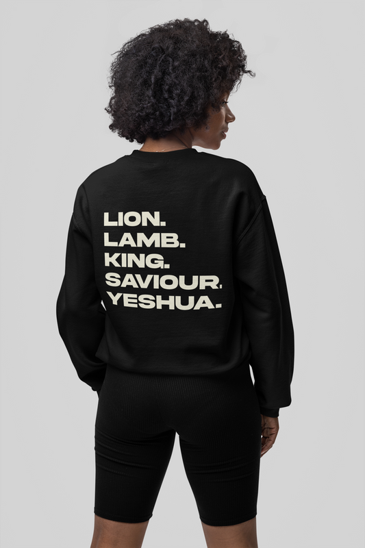 YESHUA  LION LAMB|Unisex Relaxed Crew | 5160