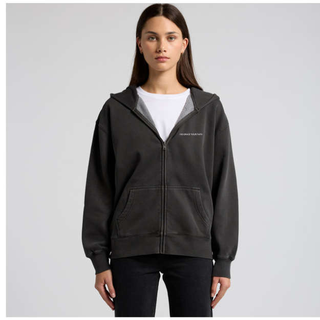 KINGDOM  IDENTITY | WOMEN'S RELAX FADED ZIP HOOD |4170